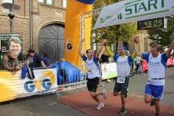 Das Team von ZEIT & WERT Immobilien beim Zieleinlauf
