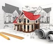 Immobilienprojektentwicklung Zeichnung Entwurf Skizze