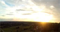 Sonnenuntergang über einer Stadt