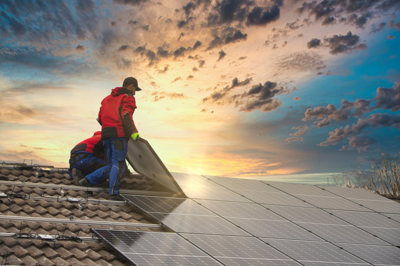 Solaranlage auf Dach