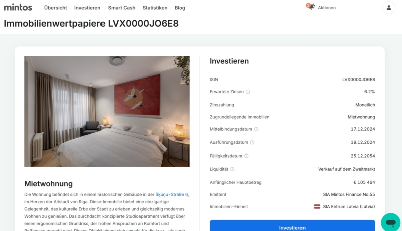 Mintos Mietimmobilien Lettland Riga