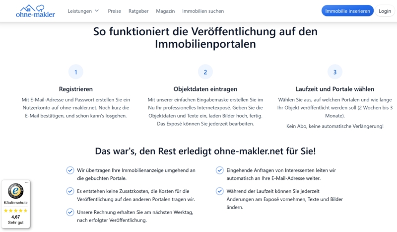 ohne-makler Immobilie inserieren