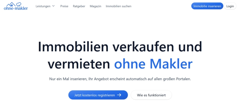 ohne-makler Immobilie verkaufen und vermieten