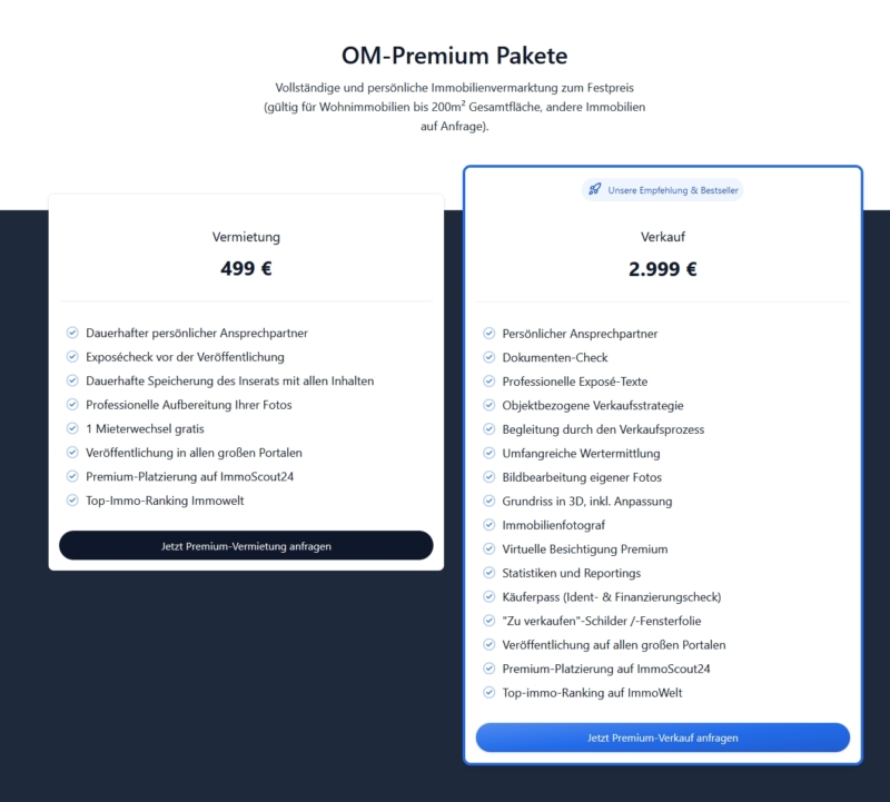 ohne-makler Premium Leistung
