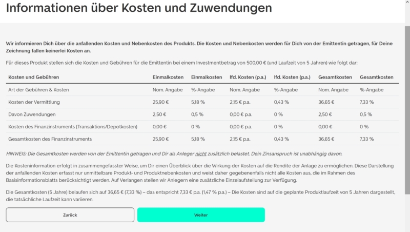 Kosten einer Immobilieninvestition über den Kooperationspartner von ImmoScout24