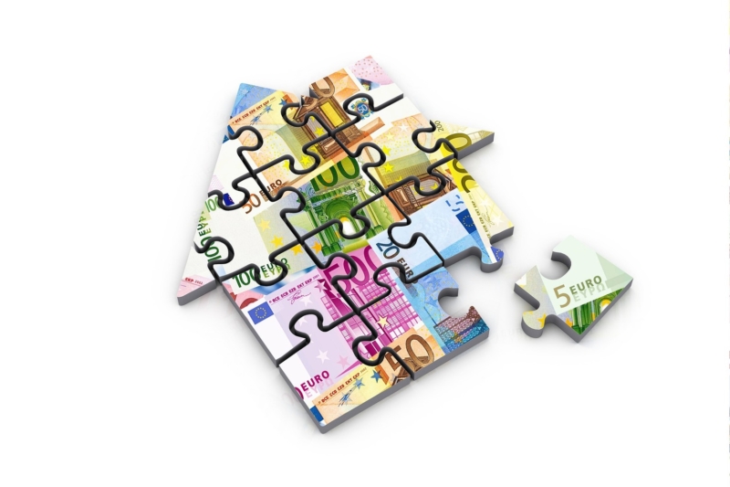 Haus aus Puzzeln