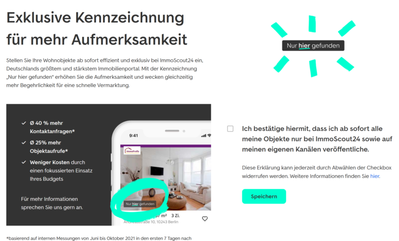 Vorteile Käuferplus Immoscout24
