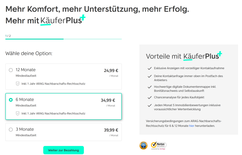 Kosten Käuferplus Immoscout24